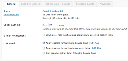 Broken Link Checker